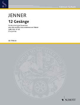 Jenner, Cornelius Uwe Gustav: Zwölf Gesänge op. 3