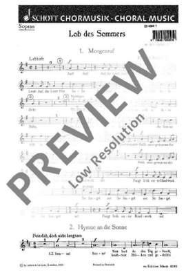 Klein, Richard Rudolf: Lob des Sommers