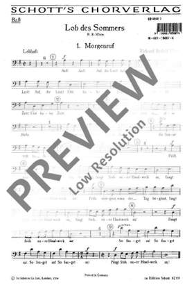 Klein, Richard Rudolf: Lob des Sommers