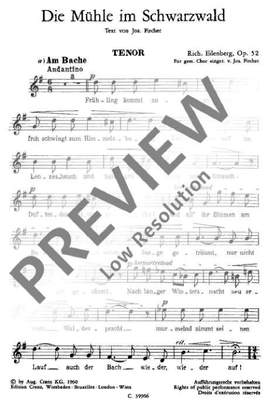 Eilenberg, Richard: Die Mühle im Schwarzwald op. 52