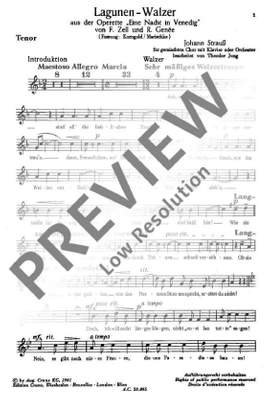 Strauß (Son), Johann: Lagunen-Walzer