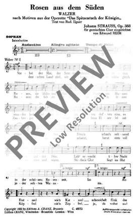 Strauß (Son), Johann: Rosen aus dem Süden op. 388