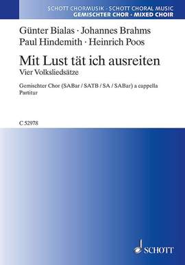 Bialas, Guenter / Brahms, Johannes / Hindemith, Paul / Poos, Heinrich: Mit Lust tät ich ausreiten