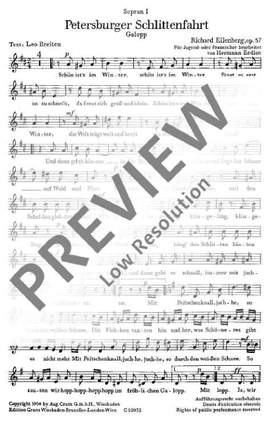 Eilenberg, Richard: Petersburger Schlittenfahrt op. 57