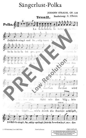 Strauß (Son), Johann: Sängerlust-Polka op. 328