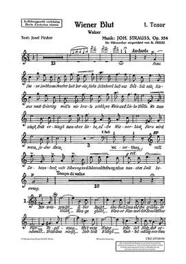 Strauß (Son), Johann: Wiener Blut op. 354