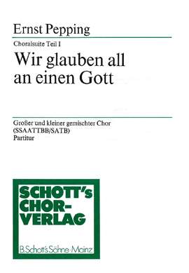 Pepping, Ernst: Choralsuite Teil I