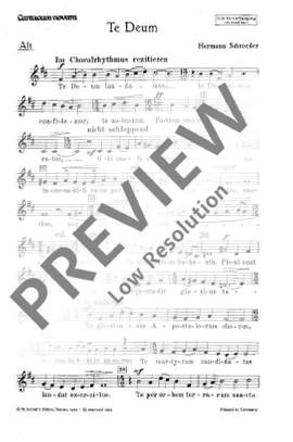 Schroeder, Hermann: Te Deum op. 16