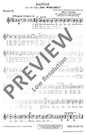 Lortzing, Albert: Jagdlied