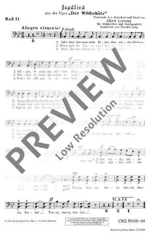 Lortzing, Albert: Jagdlied