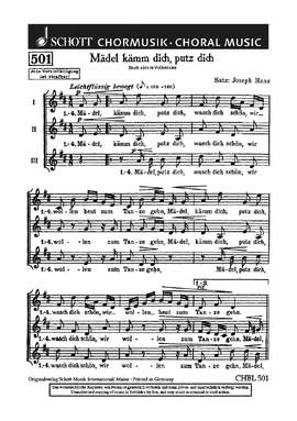 Haas, Joseph: Mädel, kämm dich, putz dich