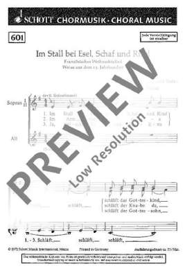 Haus, Karl: Im Stall bei Esel, Schaf und Rind