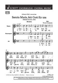 Godecke, Werner: Sancta Maria, bitt Gott für uns