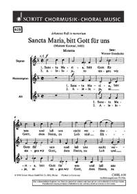 Goedecke, Werner: Sancta Maria, bitt Gott für uns