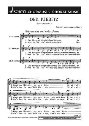 Haas, Joseph: Sechs Lieder op. 44