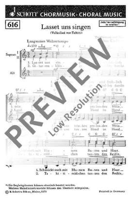 Klefisch, Walter: Lasset uns singen