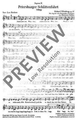 Eilenberg, Richard: Petersburger Schlittenfahrt op. 57