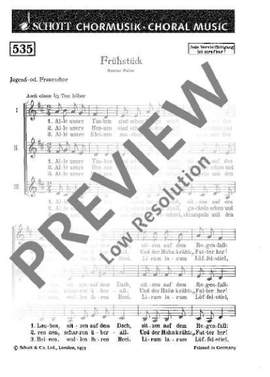 Erdlen, Hermann: Frühstück