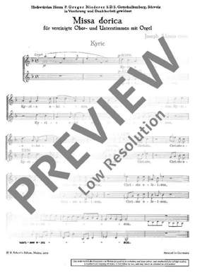 Ahrens, Joseph: Missa dorica