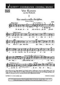 Hindemith, Paul: Vier Kanons