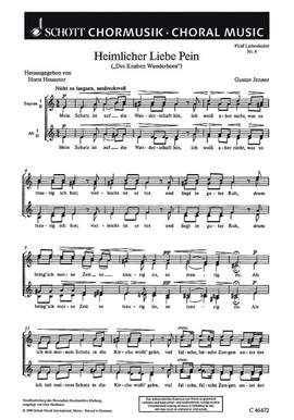 Jenner, Cornelius Uwe Gustav: Fünf Liebeslieder