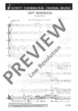Killmayer, Wilhelm: Sept Rondeaux
