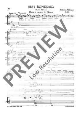 Killmayer, Wilhelm: Sept Rondeaux