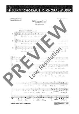 Zipp, Friedrich: Zwei Wiegenlieder op. 21