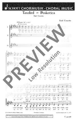 Cossetto, Emil: Tanzlied - Poskocica