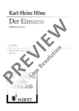 Hoene, Karl-Heinz: Der Einsame