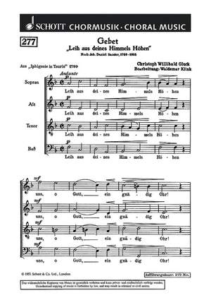 Gluck, Christoph Willibald (Ritter von): Gebet