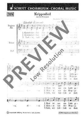 Weber, Bernhard: Krippenlied