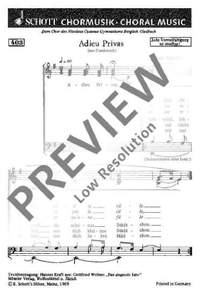 Nitsche, Paul: Adieu Privas