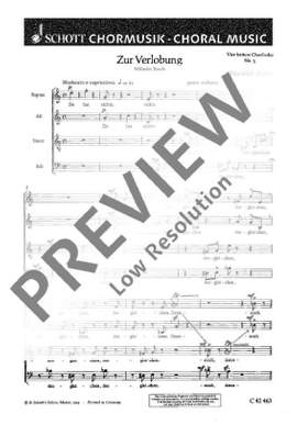 Zehm, Friedrich: Vier heitere Chorlieder