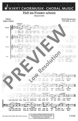 Hauptmann, Moritz: Sechs Chorlieder op. 47