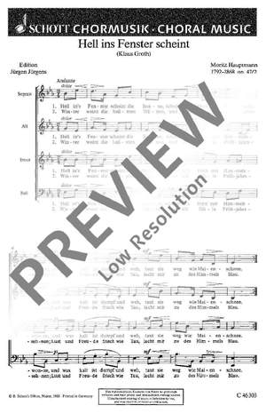 Hauptmann, Moritz: Sechs Chorlieder op. 47