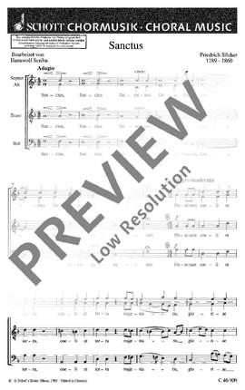Silcher, Friedrich: Sanctus