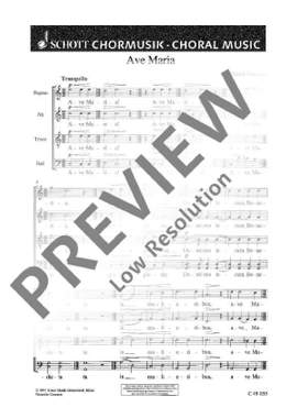 Genzmer, Harald: Ave Maria GeWV 43