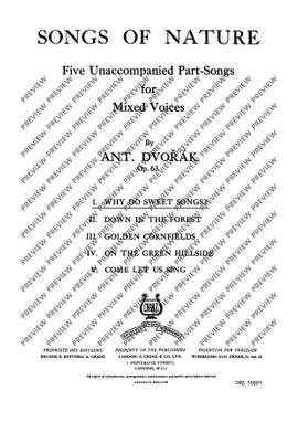 Dvořák, Antonín: Songs of Nature op. 63