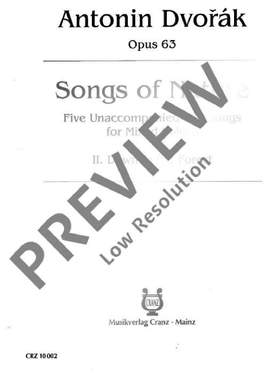 Dvořák, Antonín: Songs of Nature op. 63