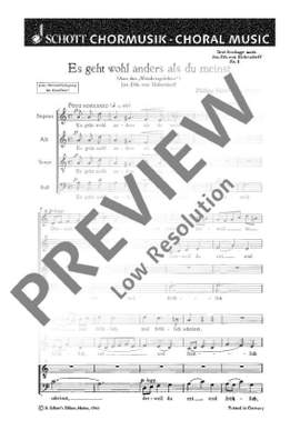 Mohler, Philipp: Gesänge aus den Wandersprüchen op. 33