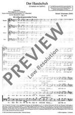 Schumann, Robert: Der Handschuh op. posth. Product Image