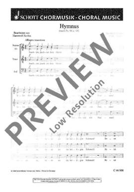 Silcher, Friedrich: Hymnus