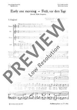 Tippett, Sir Michael: Four Songs from the British Isles