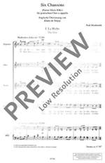 Hindemith, Paul: Six Chansons Product Image