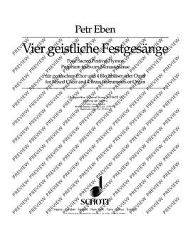 Eben, Petr: Vier geistliche Festgesänge