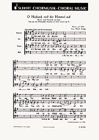 Lang, Hans: O Heiland, reiß die Himmel auf op. 51