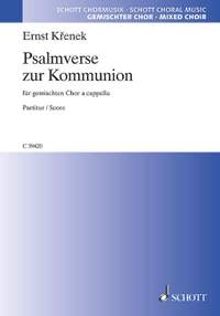Křenek, Ernst: Psalmverse zur Kommunion