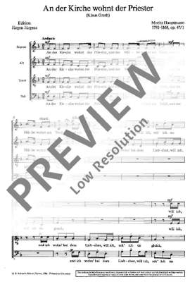 Hauptmann, Moritz: Sechs Chorlieder op. 47