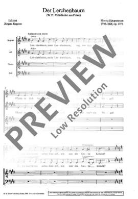 Hauptmann, Moritz: Sechs Chorlieder op. 47